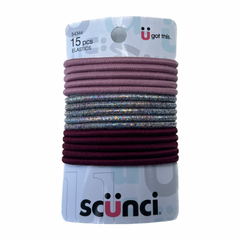 1 Dozen - Scunci Elastics, 15 pc of Mixed Colors